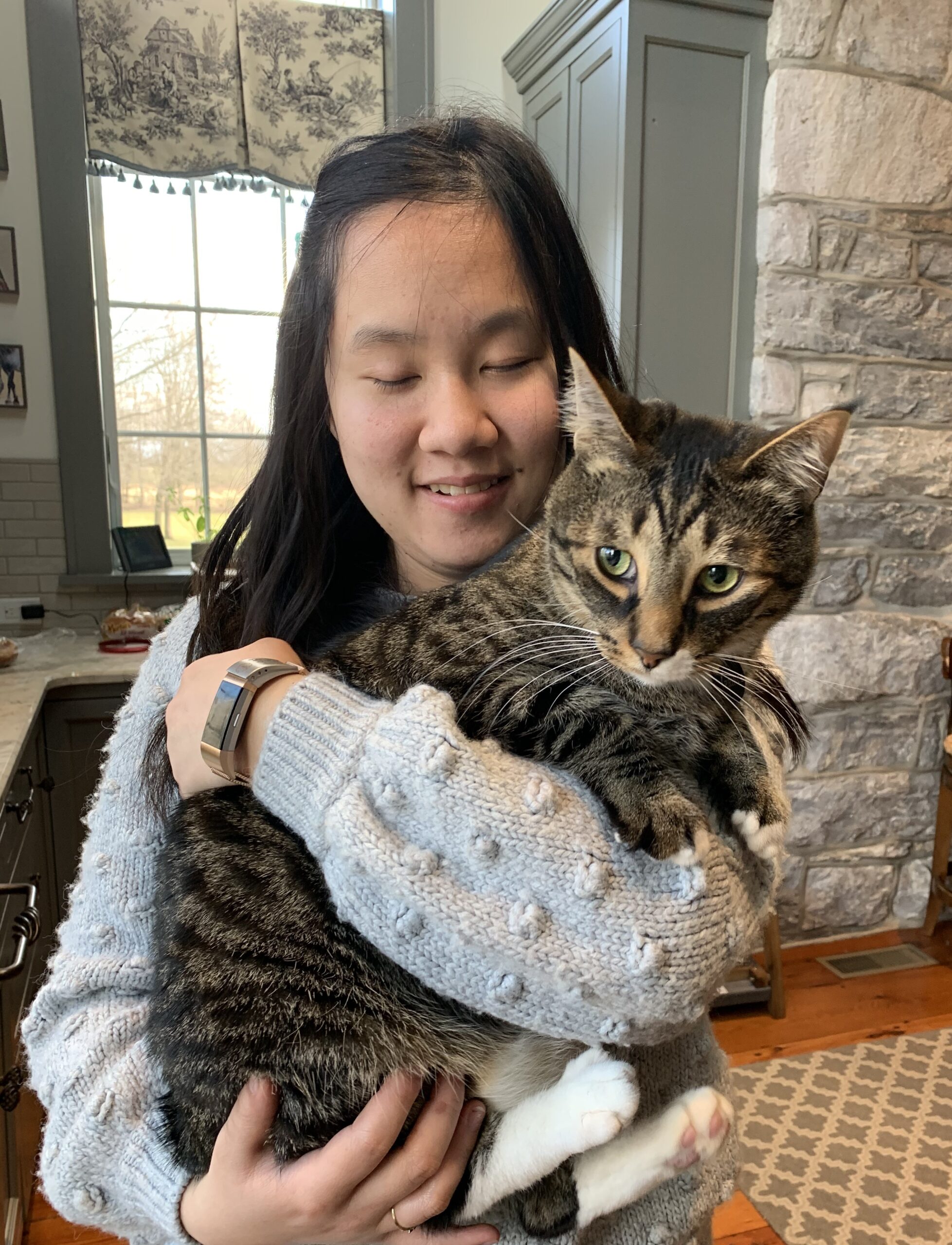 2 Emme with cat