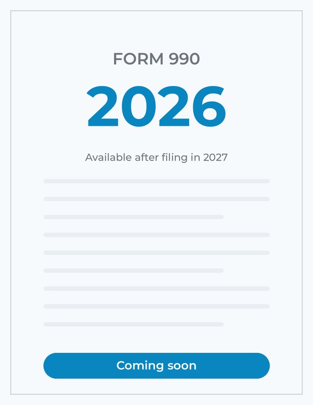 2026 Form 990, available after filing